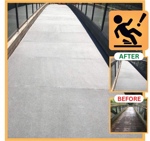 Non-Slip Ramp Flooring Surface