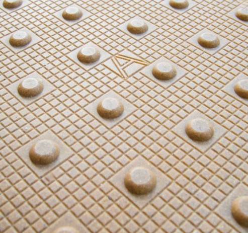 Buff Platform Edge Warning Tactile Paving Surface