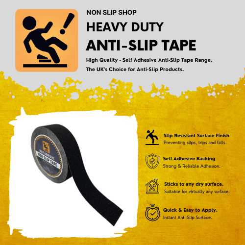 TRUSCO Anti-Slip Tape For Outdoor Use - TNS-4040GY Non-Slip Safety Tape For Parties, Halloween, And Events